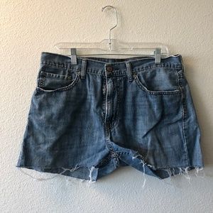 Denim shorts